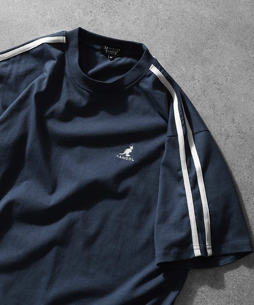 KANGOL(カンゴール)の「【KANGOL】 袖ライン クルーネック 半袖 Tシャツ / ゲームシャツ(Tシャツ/カットソー・メンズ・ネイビー/ブルー/オートミール/ブラック/ホワイト・X-LARGE/LARGE/MEDIUM)」の10枚目の写真