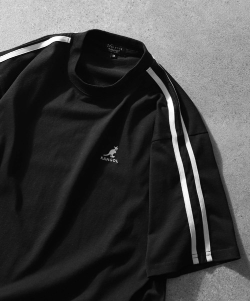 KANGOL(カンゴール)の「【KANGOL】 袖ライン クルーネック 半袖 Tシャツ / ゲームシャツ(Tシャツ/カットソー・メンズ・ネイビー/ブルー/オートミール/ブラック/ホワイト・X-LARGE/LARGE/MEDIUM)」の8枚目の写真