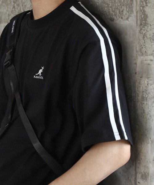 KANGOL(カンゴール)の「【KANGOL】 袖ライン クルーネック 半袖 Tシャツ / ゲームシャツ(Tシャツ/カットソー・メンズ・ネイビー/ブルー/オートミール/ブラック/ホワイト・X-LARGE/LARGE/MEDIUM)」の16枚目の写真