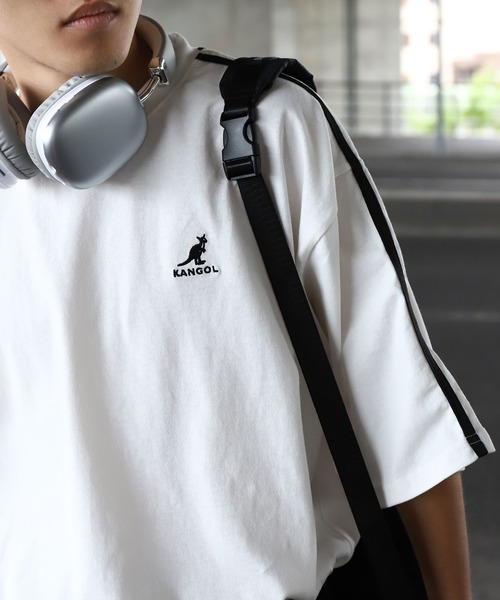 KANGOL(カンゴール)の「【KANGOL】 袖ライン クルーネック 半袖 Tシャツ / ゲームシャツ(Tシャツ/カットソー・メンズ・ネイビー/ブルー/オートミール/ブラック/ホワイト・X-LARGE/LARGE/MEDIUM)」の13枚目の写真