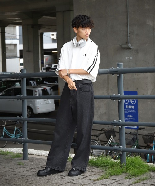 KANGOL(カンゴール)の「【KANGOL】 袖ライン クルーネック 半袖 Tシャツ / ゲームシャツ(Tシャツ/カットソー・メンズ・ネイビー/ブルー/オートミール/ブラック/ホワイト・X-LARGE/LARGE/MEDIUM)」の15枚目の写真