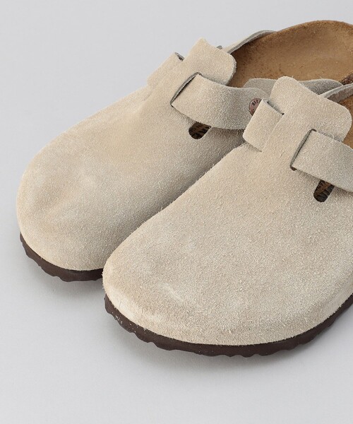 BIRKENSTOCK \" Boston ボストン ベージュ レザー\" ビルケンシュトック ボストン スエードレザー BIRKENSTOCK