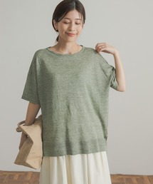 URBAN RESEARCH DOORS | 『UVカット』リネンボートネックニット(ニット/セーター)