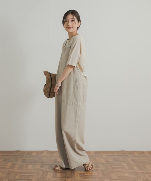 URBAN RESEARCH DOORS（アーバンリサーチドアーズ）の「『UVカット』リネンボートネックニット（ニット/セーター・レディース・ナチュラル/チャコールグレー/グリーン・MEDIUM）」の12枚目の写真