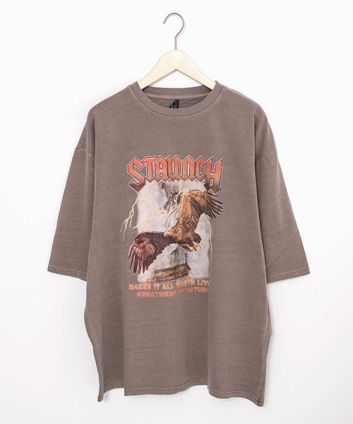 Revo.（レボ）の「ヴィンテージライク ピグメント加工 アソート レトロプリント オーバーサイズTシャツ（Tシャツ/カットソー・メンズ・ブラック系その他/ブラック系その他7/モカ/ブラック系その他3/ブラック系その他5/ブラウン系その他2/ブラック系/ブラック/ブラック系その他2/ブラウン系その他4/ブラウン系その他5/ブラウン系その他6/ブラウン系その他7/ブラウン系その他/ブラック系その他4/ブラック系その他6/ブラウン系その他3/ブラウン系・L/M/XL）」の15枚目の写真