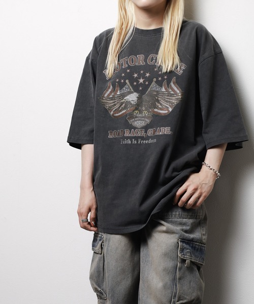 ARCHIVER(アーカイバ)の「【Ir】ピグメント加工 オーバーサイズ ショートスリーブTシャツ(Tシャツ/カットソー・レディース・ブラウン系7/ブラウン系8/ブラック系1/ブラック系3/ブラウン系4/ブラウン系6/ブラック系5/ブラック系6/ブラック系7/ブラック系8/ブラウン系1/ブラウン系2/ブラック系2/ブラック系4/ブラウン系3/ブラウン系5・MEDIUM/LARGE/X-LARGE)」の7枚目の写真