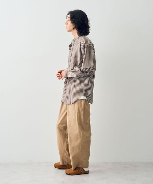 CRAFT STANDARD BOUTIQUE(クラフトスタンダードブティック)の「コットンリネンワークパンツ(チノパンツ・メンズ・ベージュ/ダークネイビー・L/XL/M)」の8枚目の写真