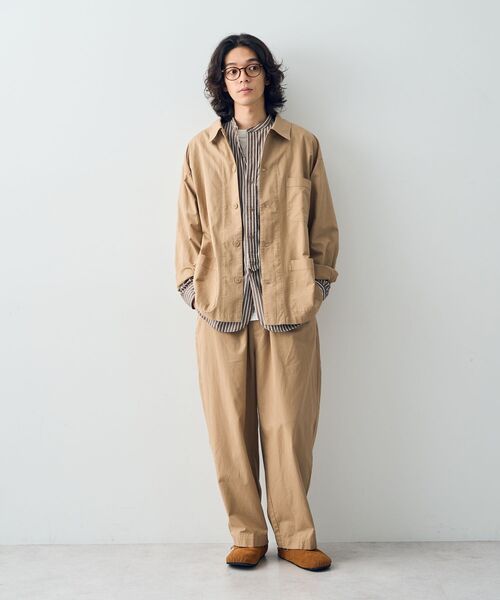 CRAFT STANDARD BOUTIQUE(クラフトスタンダードブティック)の「コットンリネンワークパンツ(チノパンツ・メンズ・ベージュ/ダークネイビー・L/XL/M)」の10枚目の写真