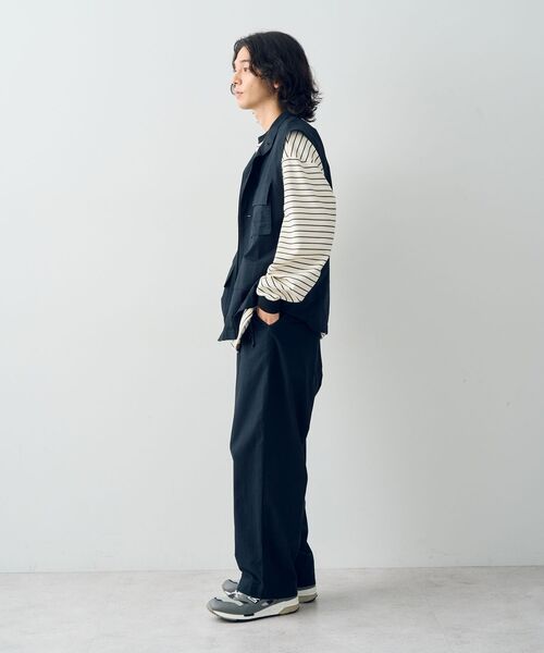 CRAFT STANDARD BOUTIQUE(クラフトスタンダードブティック)の「コットンリネンワークパンツ(チノパンツ・メンズ・ベージュ/ダークネイビー・L/XL/M)」の15枚目の写真