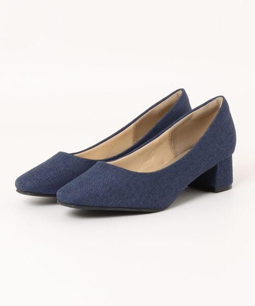 ALETTA(アレッタ)の「ALETTA-アレッタ- 究極のプレーンパンプス -スクエアトゥ 4.5cm チャンキーヒール-(パンプス・レディース・グレイッシュベージュ/ブルー系その他/クリアブラック/ブラック/トップグレー/アッシュグレー/グレー/ブラック系その他・24.5cm/24.0cm/23.5cm/23.0cm/25.0cm/22.5cm/22.0cm/21.5cm/25.5cm/26.0cm)」の8枚目の写真