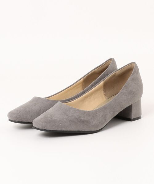 ALETTA(アレッタ)の「ALETTA-アレッタ- 究極のプレーンパンプス -スクエアトゥ 4.5cm チャンキーヒール-(パンプス・レディース・グレイッシュベージュ/ブルー系その他/クリアブラック/ブラック/トップグレー/アッシュグレー/グレー/ブラック系その他・24.5cm/24.0cm/23.5cm/23.0cm/25.0cm/22.5cm/22.0cm/21.5cm/25.5cm/26.0cm)」の5枚目の写真