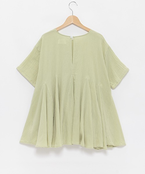 petit main LIEN（プティマインリアン）の「【AJUGA.リンク】フレアーブラウス（大人サイズ）（シャツ/ブラウス・レディース・ブルー/ピンク/ライトグリーン・FREE）」の9枚目の写真