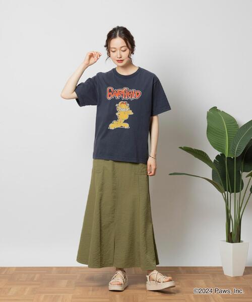 Right-on(ライトオン)の「Other(ソノタ)カラーフロッキーTシャツ(Tシャツ/カットソー・レディース・ネイビー・M/L/XL)」の17枚目の写真