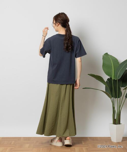 Right-on(ライトオン)の「Other(ソノタ)カラーフロッキーTシャツ(Tシャツ/カットソー・レディース・ネイビー・M/L/XL)」の16枚目の写真