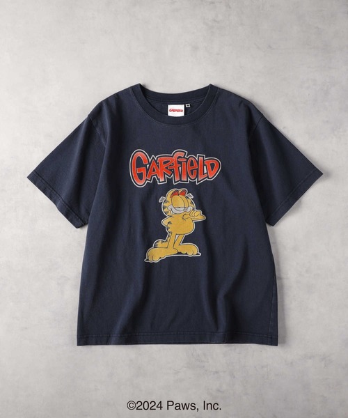 Right-on(ライトオン)の「Other(ソノタ)カラーフロッキーTシャツ(Tシャツ/カットソー・レディース・ネイビー・M/L/XL)」の3枚目の写真