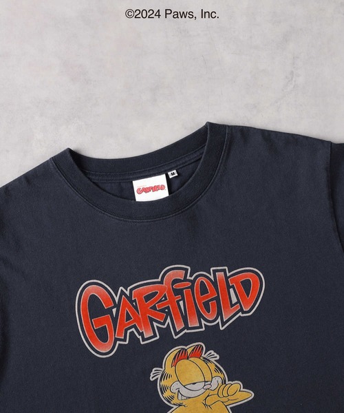 Right-on(ライトオン)の「Other(ソノタ)カラーフロッキーTシャツ(Tシャツ/カットソー・レディース・ネイビー・M/L/XL)」の6枚目の写真