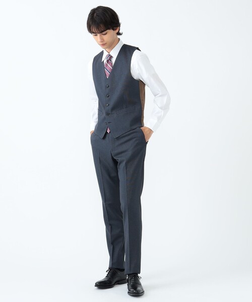 BEAMS HEART(ビームスハート)の「ピンヘッド トラベル ジレ 24FW(セットアップ対応)(ベスト・メンズ・ブルー/ネイビー・LARGE/MEDIUM/SMALL/X-LARGE)」の3枚目の写真