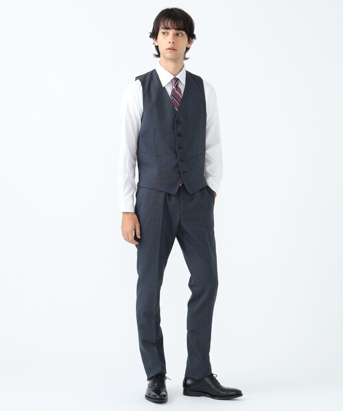 BEAMS HEART(ビームスハート)の「ピンヘッド トラベル ジレ 24FW(セットアップ対応)(ベスト・メンズ・ブルー/ネイビー・LARGE/MEDIUM/SMALL/X-LARGE)」の4枚目の写真