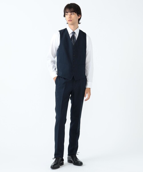 BEAMS HEART(ビームスハート)の「ピンヘッド トラベル ジレ 24FW(セットアップ対応)(ベスト・メンズ・ブルー/ネイビー・LARGE/MEDIUM/SMALL/X-LARGE)」の7枚目の写真