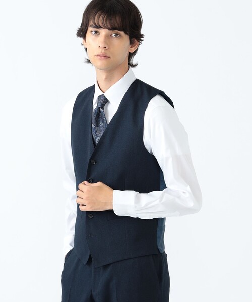 BEAMS HEART(ビームスハート)の「ピンヘッド トラベル ジレ 24FW(セットアップ対応)(ベスト・メンズ・ブルー/ネイビー・LARGE/MEDIUM/SMALL/X-LARGE)」の10枚目の写真