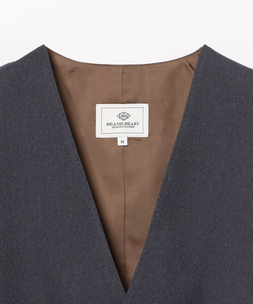 BEAMS HEART(ビームスハート)の「ピンヘッド トラベル ジレ 24FW(セットアップ対応)(ベスト・メンズ・ブルー/ネイビー・LARGE/MEDIUM/SMALL/X-LARGE)」の12枚目の写真