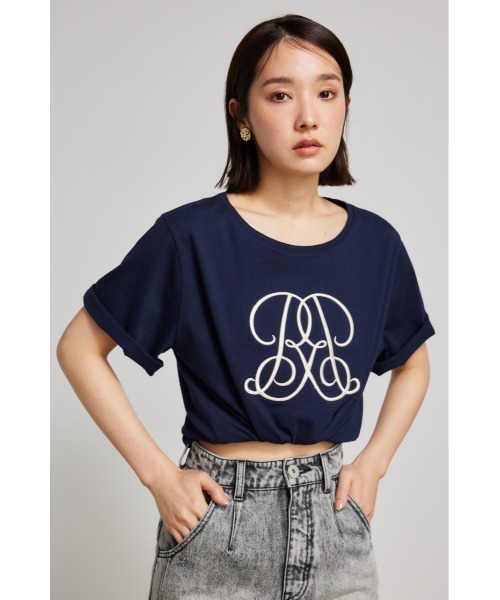 rienda（リエンダ）の「WRR Tシャツ（Tシャツ/カットソー・レディース・ネイビー/ピンク/レッド系その他/ブラック/ホワイト・FREE）」の6枚目の写真