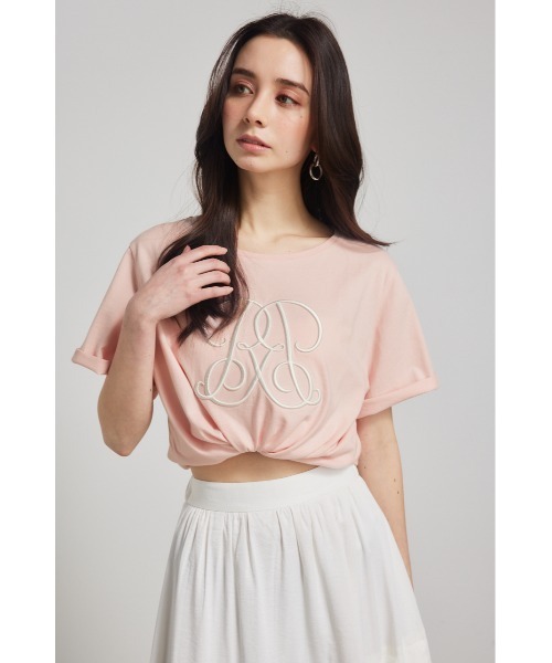 rienda（リエンダ）の「WRR Tシャツ（Tシャツ/カットソー・レディース・ネイビー/ピンク/レッド系その他/ブラック/ホワイト・FREE）」の16枚目の写真