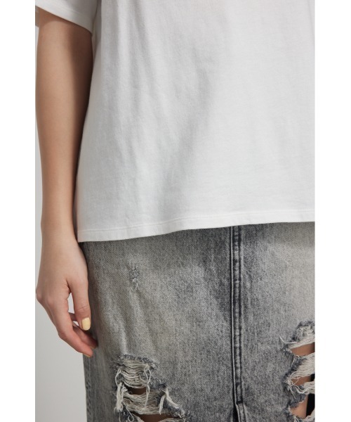 rienda（リエンダ）の「WRR Tシャツ（Tシャツ/カットソー・レディース・ネイビー/ピンク/レッド系その他/ブラック/ホワイト・FREE）」の17枚目の写真