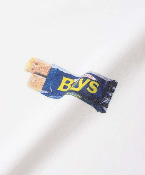 TATRAS CONCEPT STORE（タトラスコンセプトストア）の「Boys In Toyland(ボーイズイントイランド) CHOCOLATE BAR TEE（Tシャツ/カットソー・メンズ・ワイン/イエロー・M/L）」の6枚目の写真