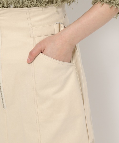 mysty woman(ミスティウーマン)の「サイドベルトzipスカート 140927(スカート・レディース・ブラック/ベージュ/ホワイト系その他・FREE)」の13枚目の写真