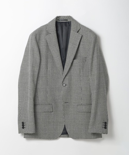 MEN'S BIGI(メンズビギ)の「ウール変形グレンチェックジャケット(その他アウター・メンズ・ブラック系その他・01/02/03/04)」の1枚目の写真