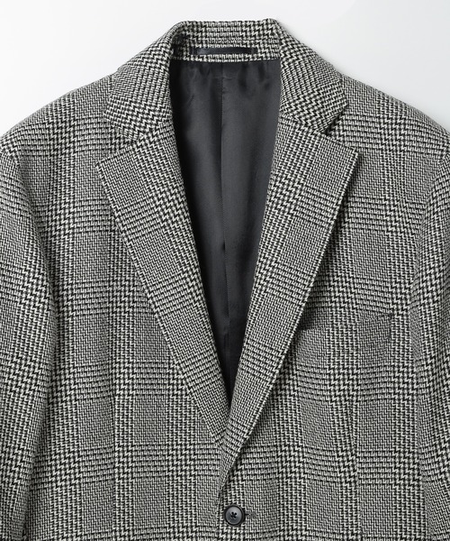 men's bigi 本切羽　ウール　ウィンドウペンチェック　ジャケット　L ウール変形グレンチェックジャケット｜メンズファッション通販 MEN'S