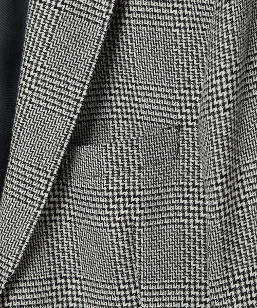 MEN'S BIGI(メンズビギ)の「ウール変形グレンチェックジャケット(その他アウター・メンズ・ブラック系その他・01/02/03/04)」の3枚目の写真