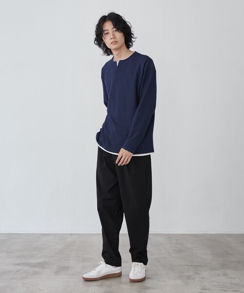 coen（コーエン）の「極楽イージーパンツ（その他パンツ・メンズ・ブラック/ダークグレー・S/M/L/XL）」の12枚目の写真