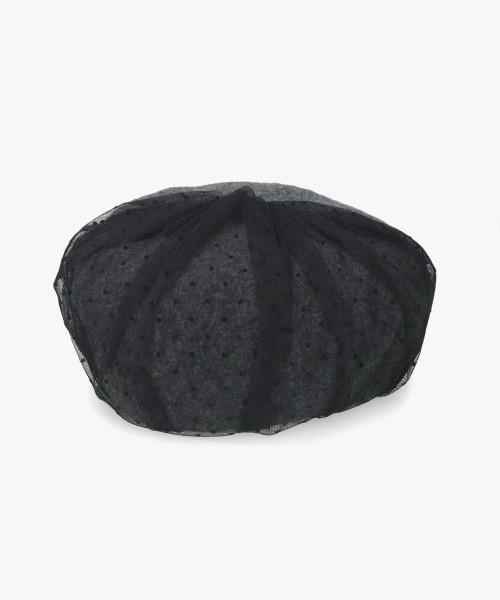 kaorinomori（カオリノモリ）の「kaorinomori ロマネコベレー レティ / カオリノモリ（ハンチング/ベレー帽・レディース・ダークグレー/ライトグリーン/ホワイト・M/57.5cm）」の14枚目の写真