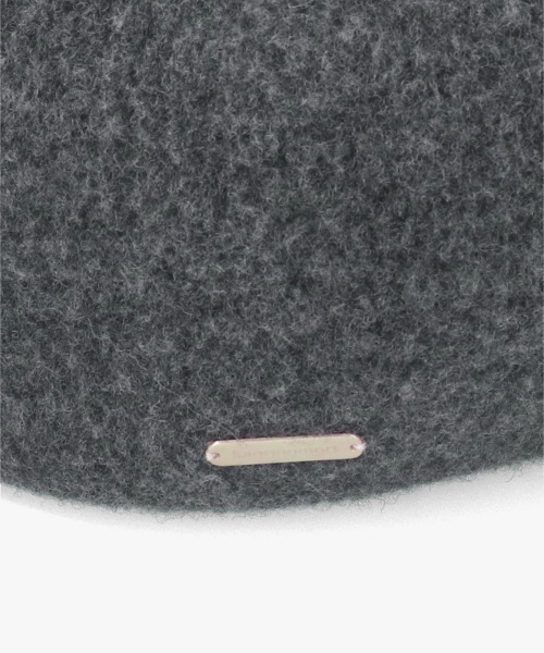 kaorinomori（カオリノモリ）の「kaorinomori ロマネコベレー レティ / カオリノモリ（ハンチング/ベレー帽・レディース・ダークグレー/ライトグリーン/ホワイト・M/57.5cm）」の19枚目の写真