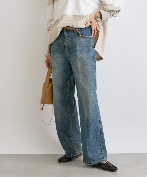 RIVE DROITE(リヴドロワ)の「【MONN.:.(モン)】セミワイドデニム(デニムパンツ・レディース・ブルー・40/38/36)」の9枚目の写真