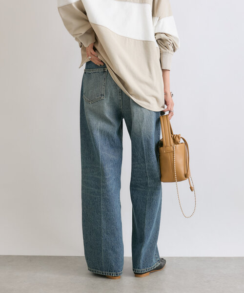 RIVE DROITE(リヴドロワ)の「【MONN.:.(モン)】セミワイドデニム(デニムパンツ・レディース・ブルー・40/38/36)」の11枚目の写真