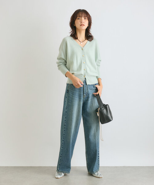 RIVE DROITE(リヴドロワ)の「【MONN.:.(モン)】セミワイドデニム(デニムパンツ・レディース・ブルー・40/38/36)」の14枚目の写真