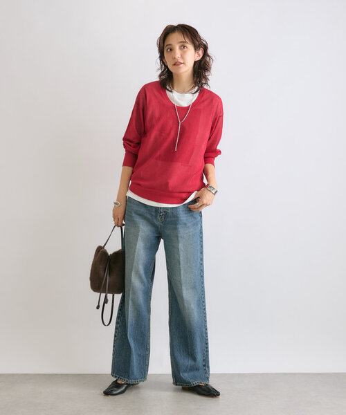 RIVE DROITE(リヴドロワ)の「【MONN.:.(モン)】セミワイドデニム(デニムパンツ・レディース・ブルー・40/38/36)」の16枚目の写真