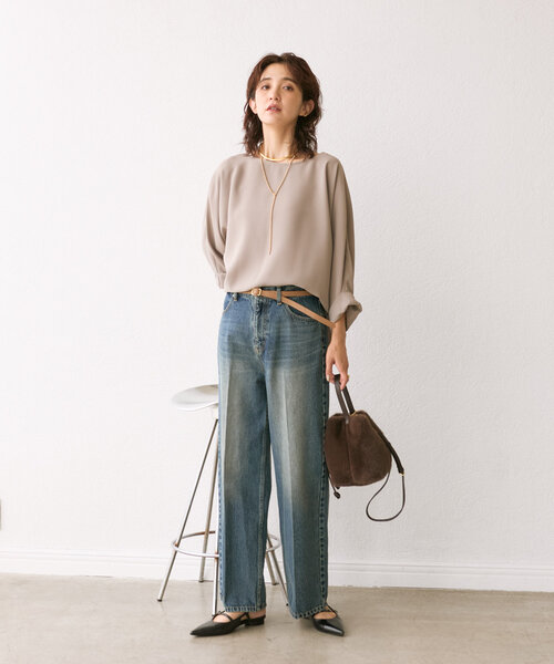 RIVE DROITE(リヴドロワ)の「【MONN.:.(モン)】セミワイドデニム(デニムパンツ・レディース・ブルー・40/38/36)」の18枚目の写真