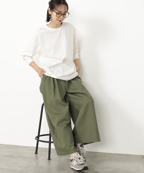 FOUND GOOD(ファウンドグッド)の「キノウBASICロンT(Tシャツ/カットソー・レディース・ホワイト系5/グレー系/ブラウン系/ブラック・M/S/L)」の5枚目の写真