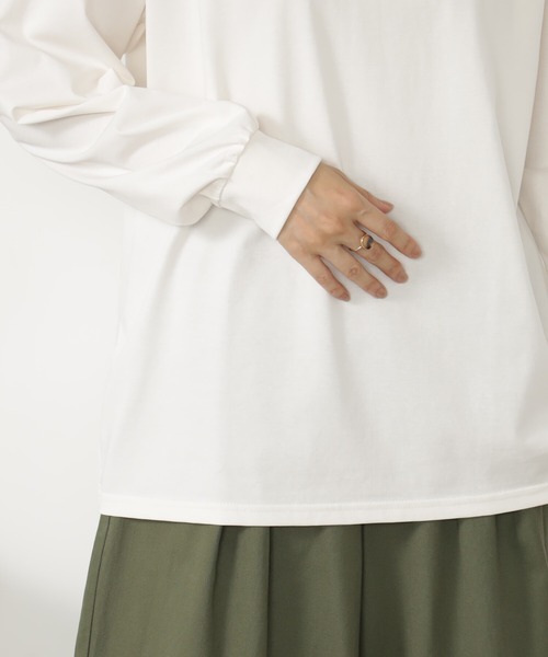 FOUND GOOD(ファウンドグッド)の「キノウBASICロンT(Tシャツ/カットソー・レディース・ホワイト系5/グレー系/ブラウン系/ブラック・M/S/L)」の8枚目の写真