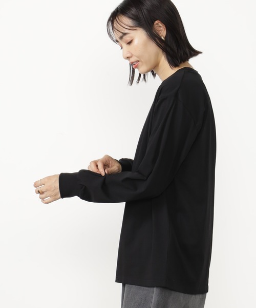 FOUND GOOD(ファウンドグッド)の「キノウBASICロンT(Tシャツ/カットソー・レディース・ホワイト系5/グレー系/ブラウン系/ブラック・M/S/L)」の10枚目の写真