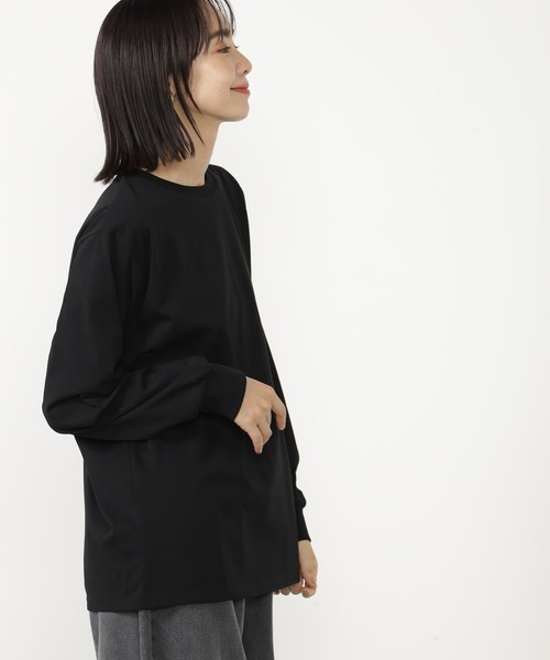 FOUND GOOD(ファウンドグッド)の「キノウBASICロンT(Tシャツ/カットソー・レディース・ホワイト系5/グレー系/ブラウン系/ブラック・M/S/L)」の12枚目の写真