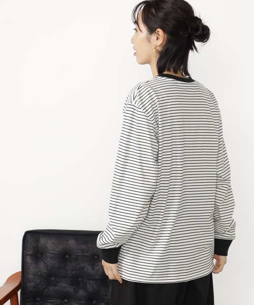 FOUND GOOD(ファウンドグッド)の「キノウBASICロンT(Tシャツ/カットソー・レディース・ホワイト系5/グレー系/ブラウン系/ブラック・M/S/L)」の14枚目の写真