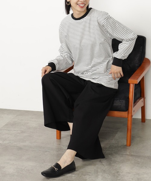 FOUND GOOD(ファウンドグッド)の「キノウBASICロンT(Tシャツ/カットソー・レディース・ホワイト系5/グレー系/ブラウン系/ブラック・M/S/L)」の16枚目の写真