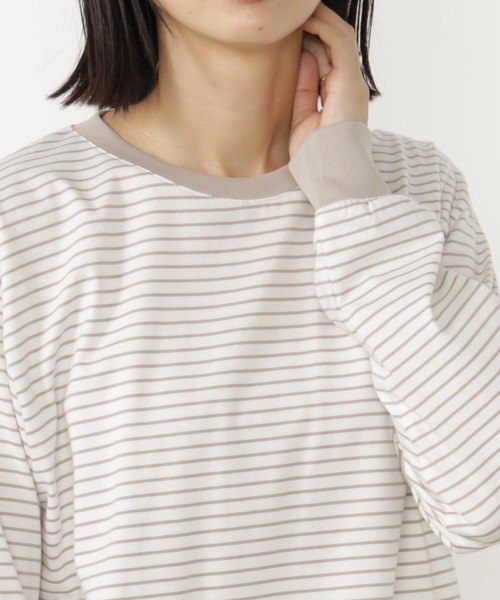 FOUND GOOD(ファウンドグッド)の「キノウBASICロンT(Tシャツ/カットソー・レディース・ホワイト系5/グレー系/ブラウン系/ブラック・M/S/L)」の18枚目の写真