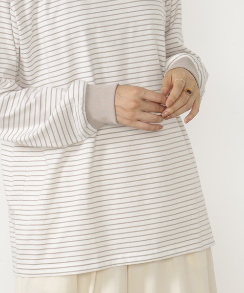 FOUND GOOD(ファウンドグッド)の「キノウBASICロンT(Tシャツ/カットソー・レディース・ホワイト系5/グレー系/ブラウン系/ブラック・M/S/L)」の19枚目の写真