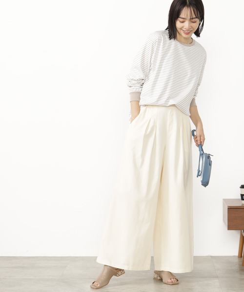 FOUND GOOD(ファウンドグッド)の「キノウBASICロンT(Tシャツ/カットソー・レディース・ホワイト系5/グレー系/ブラウン系/ブラック・M/S/L)」の20枚目の写真